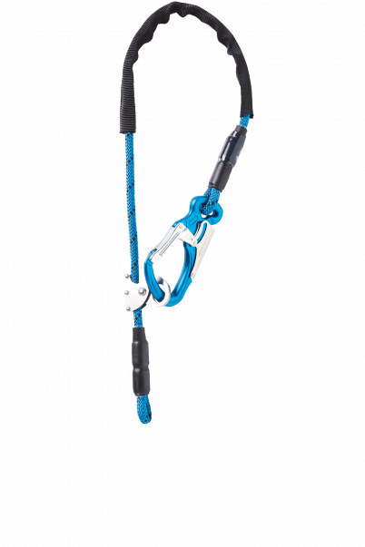 Lanyards Equa R Adustable Lanyard - 0.80m - 1 Tango Blue Karabiner- 1 Loop