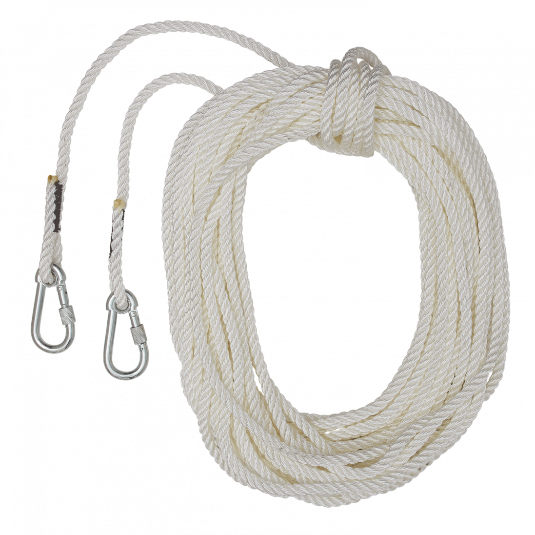 Control ropes Command 3T Ø8 - 25 m - 2 Karabiners