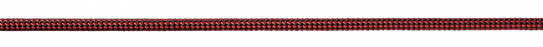 Cordes Cordelettes auxilliaires - 7 mm - Noir/Rouge - 100 m